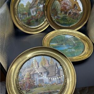 Brass Vintage Wall foil plated. Made in England.